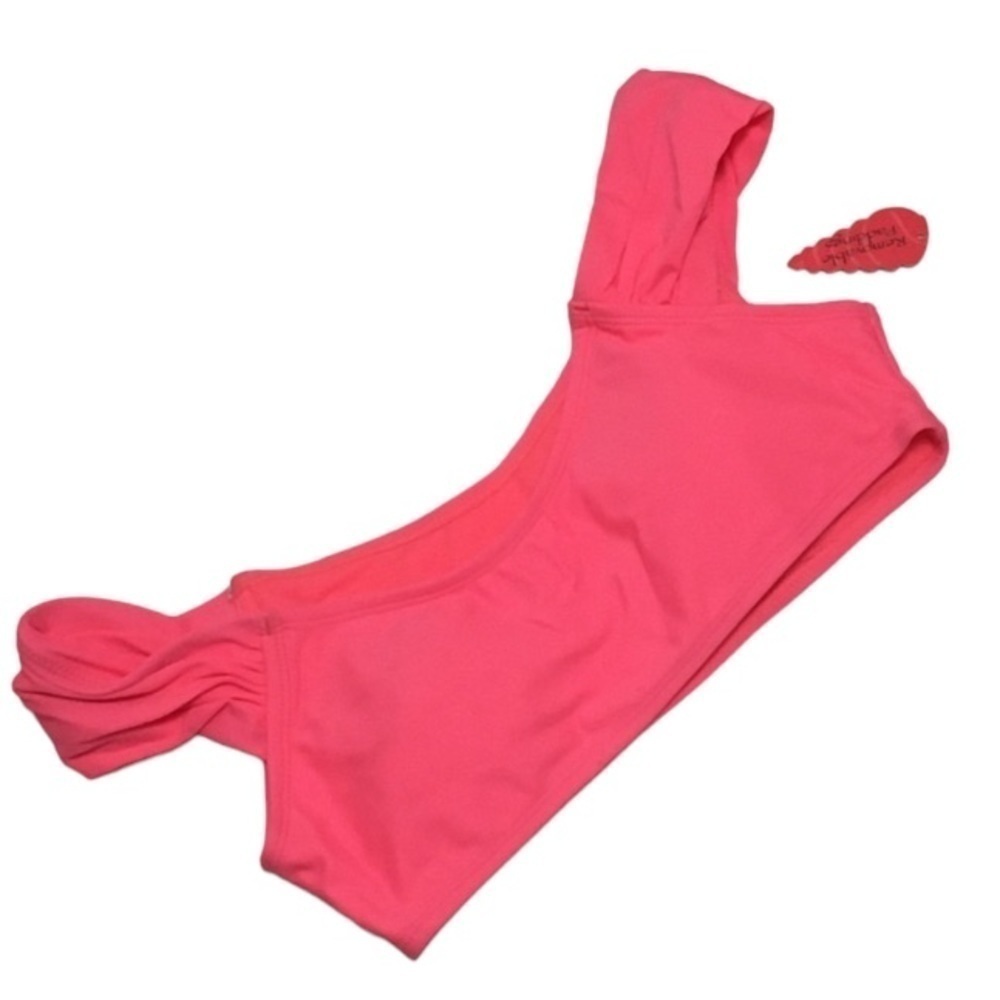 Coral Tropics pink off the shoulder swim suit